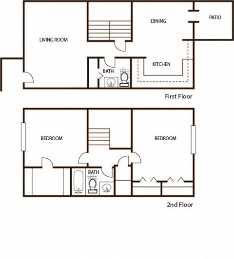 Floor plan for studio, 1210 sqft